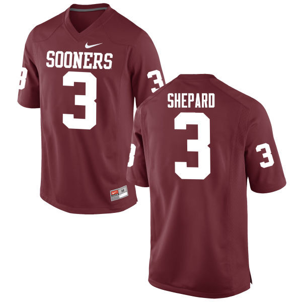 Men Oklahoma Sooners #3 Sterling Shepard College Football Jerseys Game-Crimson